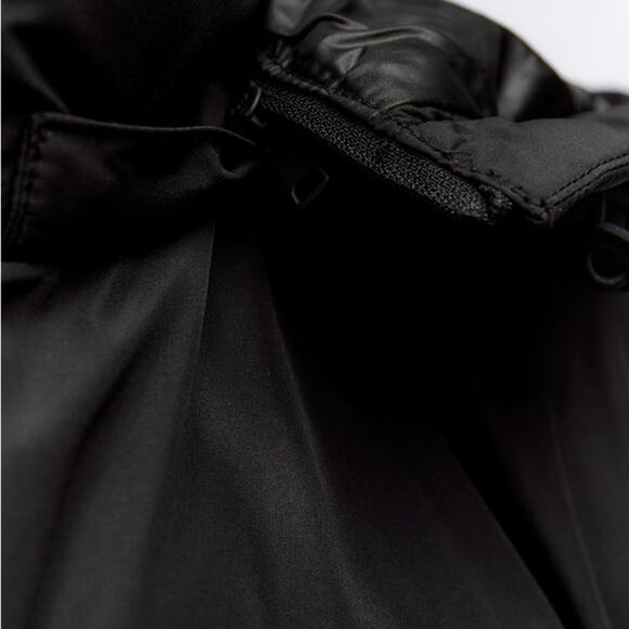 ZARA WATER AND WIND PROTECTION LONGLINE HOODED ANORAK - Picture 14 of 14